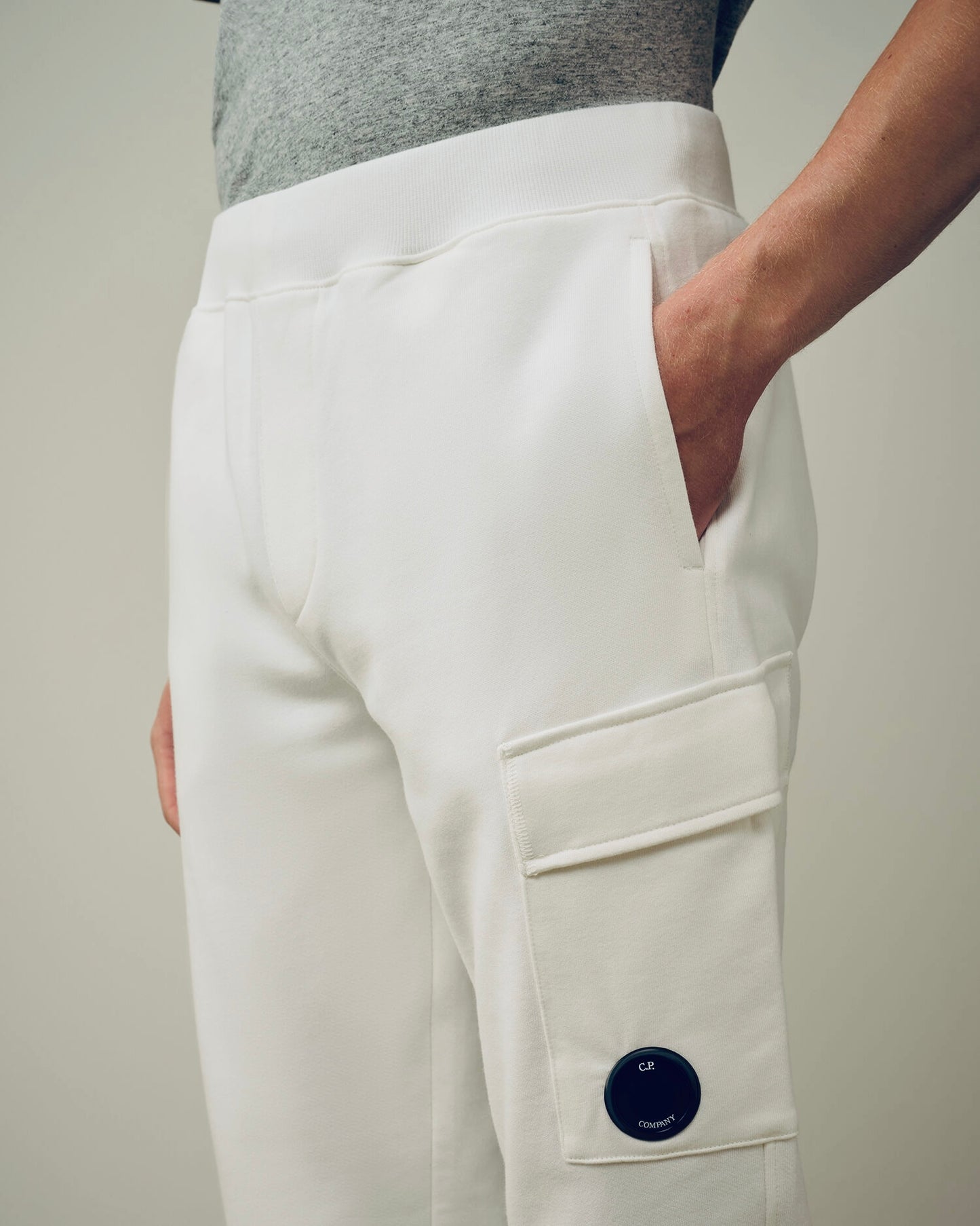 PANTALON DE SURVÊTEMENT CARGO - BLANC
