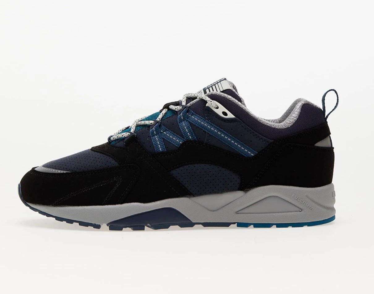 Sneakers Homme FULCRUM – Baskets Techniques Noires et Bleues pour Style Urbain et Confort